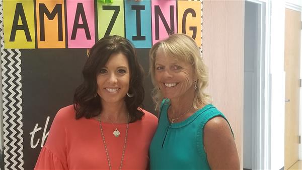 Left to right:  Mrs. Motsinger and Mrs. Goodman