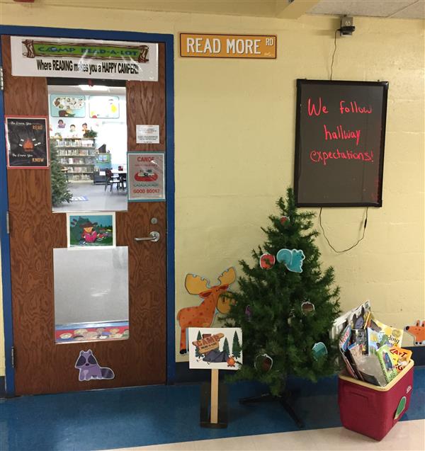 Library door